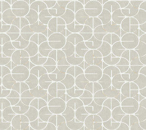 Looking Glass Grey & Silver Wallpaper by York Wallcoverings