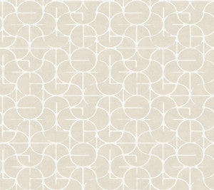 Looking Glass Beige Wallpaper by York Wallcoverings