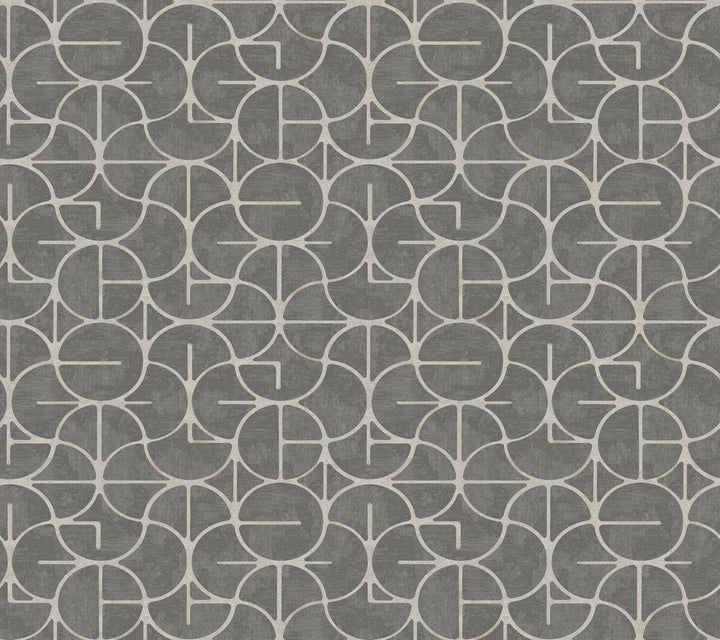 Looking Glass Charcoal Wallpaper by York Wallcoverings Formations Covers about 60.8 square feet 27-in by 27-ft long roll Unpasted 24 - Fabric Carolina -