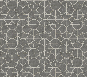 Looking Glass Charcoal Wallpaper by York Wallcoverings