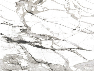 Imperial Marble Black & White Wall Mural by York Wallcoverings