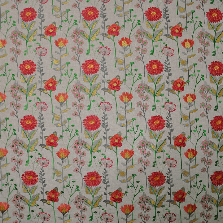 Ferdinand # 238 Garden by Maxwell Fabric COLOR WAVES-GARDENIA 70% POLYESTER/30% LINEN
None INDIA See sample </p><p>Repeat: Horizontal: 10.5" and Vertical: 9.25" 55"EMB.51" - Fabric Carolina -