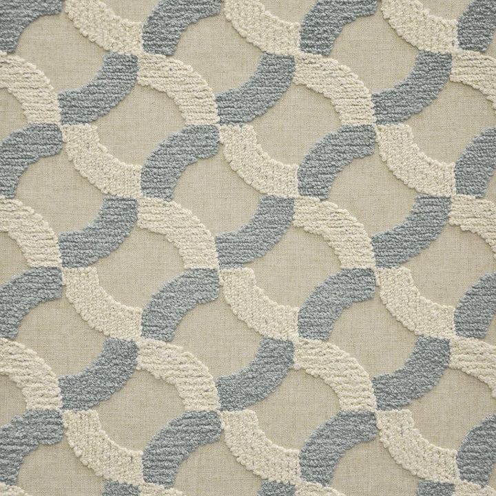 Frise # 846 Surf by Maxwell Fabric COLOR WAVES-RIVIERA 70% POLYESTER/30% LINEN NONE INDIA V-4.5"H-5.25" 54"EMB51.5 - Fabric Carolina -