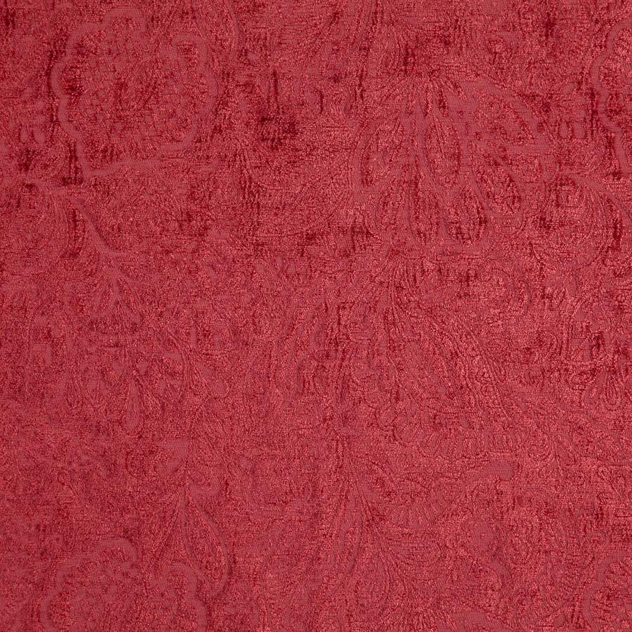 Folie # 301 Cherry by Maxwell Fabric Classic Chenilles 85% POLYESTER/15% COTTON INDIA V-13.4"H-13.75" 55" - Fabric Carolina -