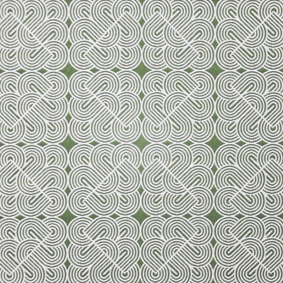 Figure Eight # 430 Kelp by Maxwell Fabric Home & Garden-Act V 100% BELLA-DURA POLYOLEFIN USA V-13.5"H-13.6" 54" - Fabric Carolina -
