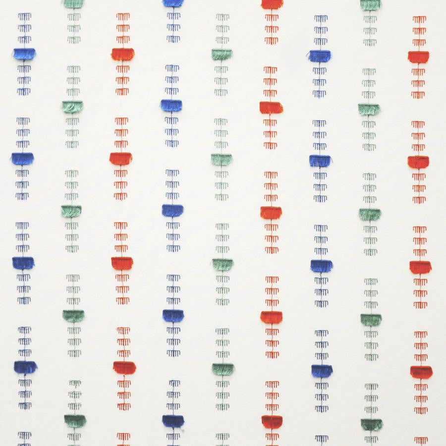 Flag Bearer # 302 Fiesta by Maxwell Fabric Color Theory-Vol.V Sorbet 60% COTTON/17% POLYESTER 15% RAYON INDIA V-3.75"H-10.4" 54"EMB.52" - Fabric Carolina -