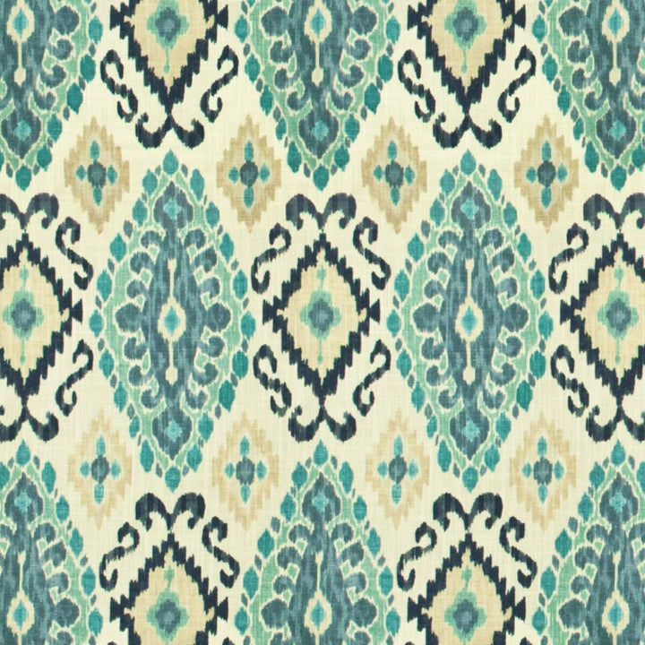 Fondly 3 Bay by Stout Fabric COMFORTABLE LIVING SEAMIST/AQUA 70%SVI 30%LIN SPAIN Horizontal: 13.5 and Vertical: 27.375 54 in - Fabric Carolina -