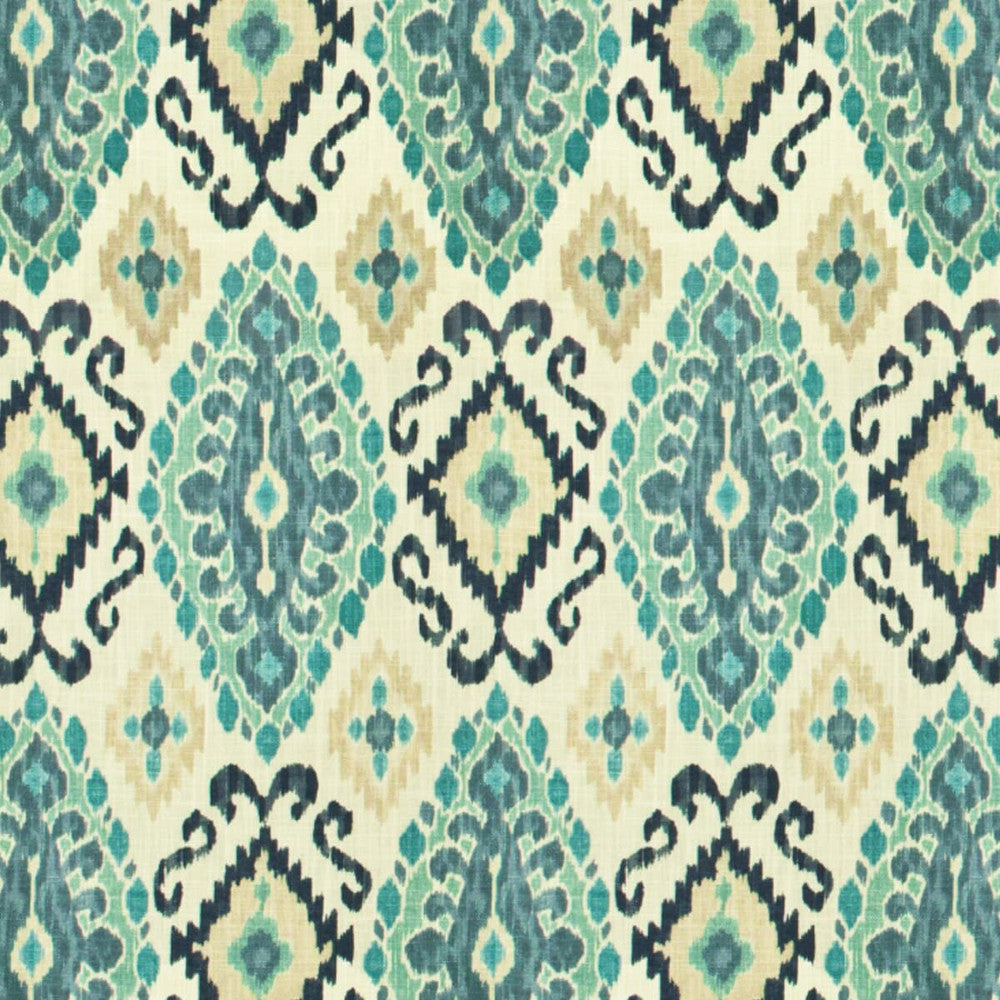 Fondly 3 Bay by Stout Fabric Comfortable Living Seamist/Aqua 70% Spun Viscose 30% Linen SPAIN Horizontal: 13.5 and Vertical: 27.375 54 in - Fabric Carolina -