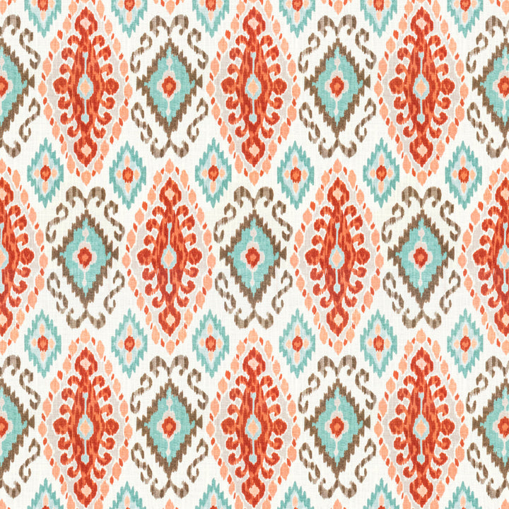 Fondly 6 Terracotta by Stout Fabric RAINBOW LIBRARY TILE/SORBET 70%SVI 30%LIN SPAIN Horizontal: 13.5 and Vertical: 27.375 54 in - Fabric Carolina -