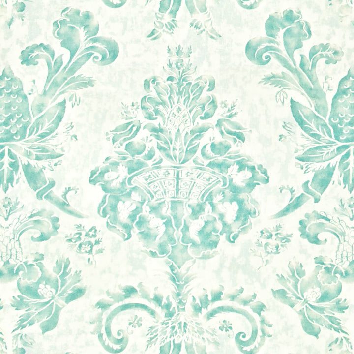 Fortuna 1 Mist by Stout Fabric Comfortable Living Turquoise/Lagoon 65% Linen 35% Cotton ENGLAND FLAME RETARDANT-U.F.A.C. CLASS 1 (OR A) Horizontal: 27 and Vertical: 27 54 in - Fabric Carolina -