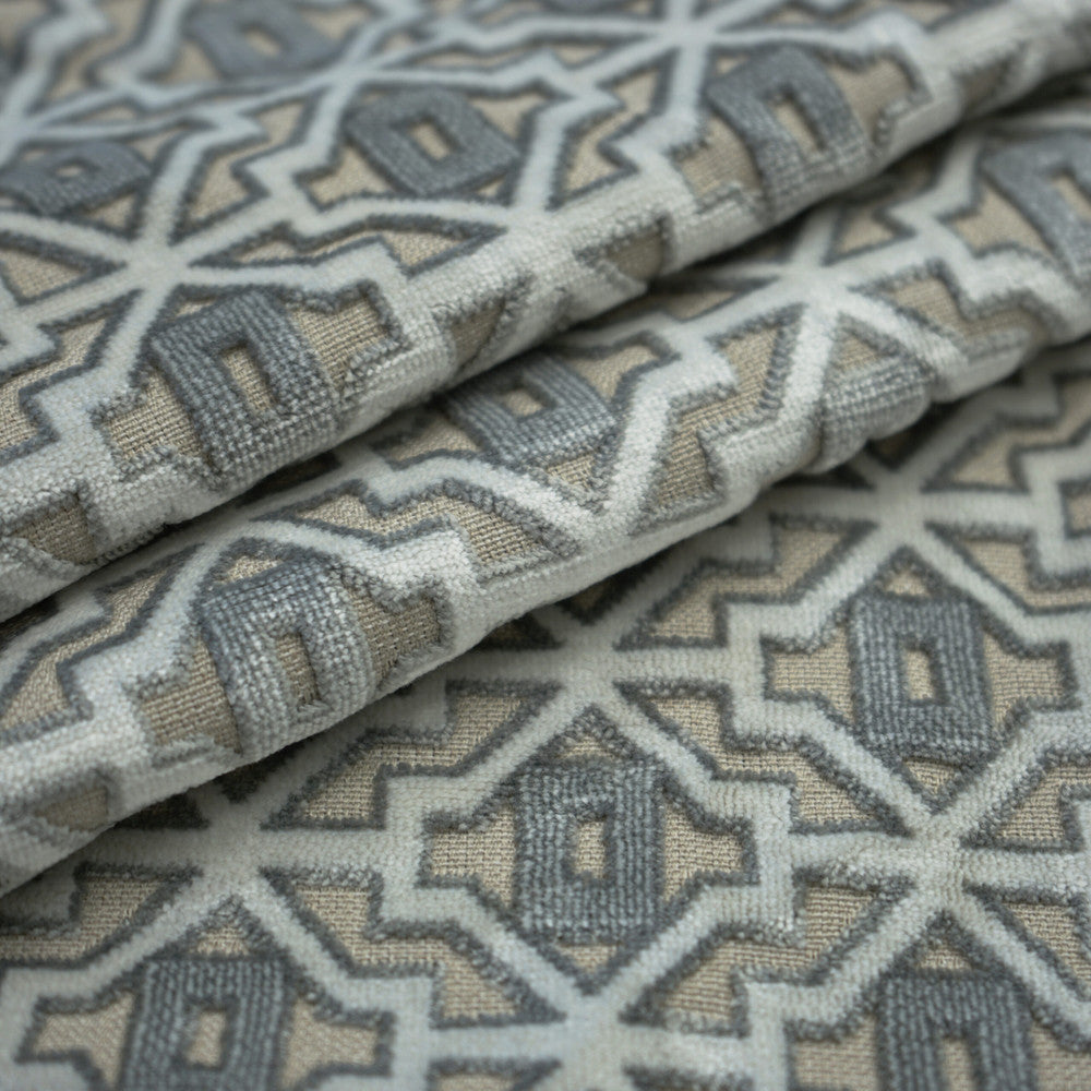 FOXTROT 92SJ101 by JF Designer Fabric JF Studio 70% Viscose, 30% Polyester Belgium  Horizontal: 3.375 and Vertical: 2.25 54  - Swanky Fabrics -