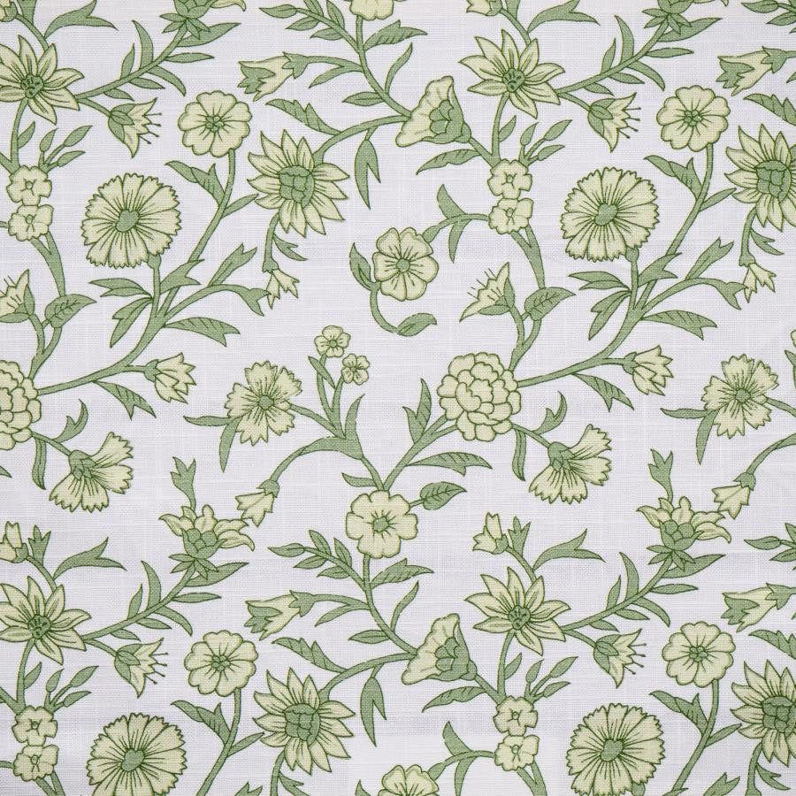 Frangipani # 345 Tarragon by Maxwell Fabric Color Theory-Vol.Viii Rosemary 100% COTTON SPAIN V-10.5" H-9" 55" - Fabric Carolina -