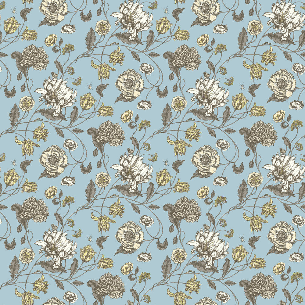 Freesia 62J7751 by JF Blendworth Designer Fabric Hampshire Book 100% Cotton Netherlands 20000 Horizontal: 27.125 and Vertical: 24.5 57 - Swanky Fabrics -