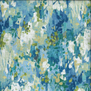 Frolic Island Blue by Norbar Fabric See Sample 100% COTTON KOREA 12,000 WYZENBEEK 13 1/2"V 27"H 54 - Fabric Carolina -