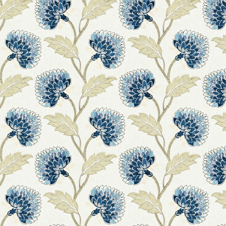Frontier 1 Denim by Stout Fabric COMFORTABLE LIVING AZURE/LAKE 70%POL 30%COT %PEMB INDIA Horizontal: 10.125 and Vertical: 9.375 51.5 in - Fabric Carolina -
