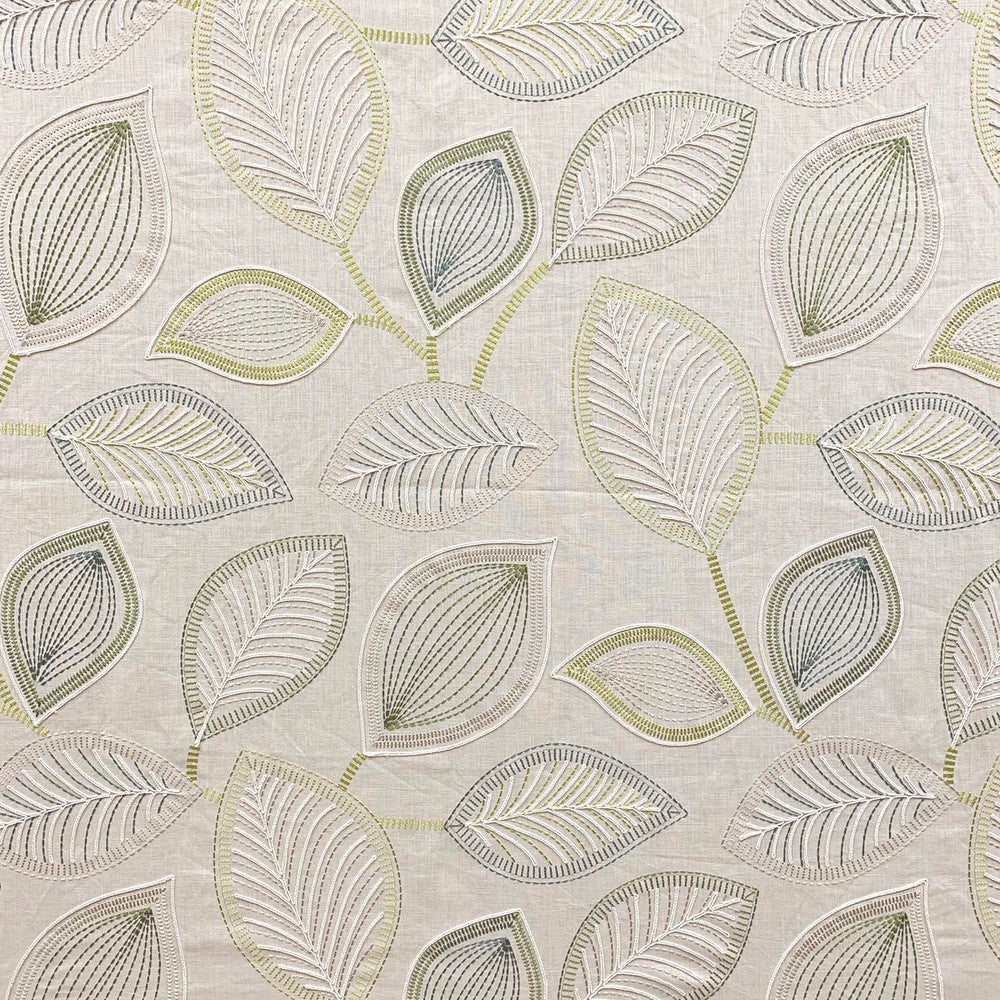 Fronde Limo by Magnolia Fabric - 72% Lin, 26% Vis, 2% Poly India 6000 Horizontal: 25.5 and Vertical: 25.5 54 - Fabric Carolina -