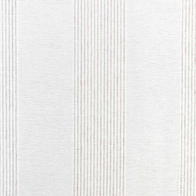 Mystic Stripe Oyster FWW7112 by Thibaut Fabric Thibaut Fabric Mystic Stripe Oyster FWW7112Fabric Atmosphere 64% Linen, 36% Polyester TURKEY </p><p>Repeat: V: - 117 - Fabric Carolina -