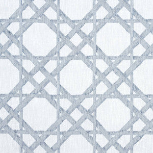 Cyrus Cane Embroidery Navy FWW7134 by Thibaut Fabric