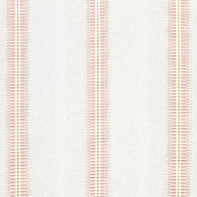 Stanley Stripe Pink Lemonade FWW7160 by Thibaut Fabric Thibaut Fabric Stanley Stripe Pink Lemonade FWW7160Fabric Atmosphere 85% Polyester, 15% Linen TURKEY </p><p>Repeat: V: - 117 - Fabric Carolina -