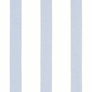 Sabine Stripe Oxford Blue FWW81736 by Thibaut Fabric
