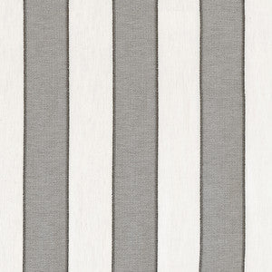 Intaglio Stripe Charcoal FWW81746 by Thibaut Fabric