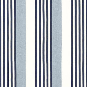 Riviera Stripe Oxford Blue and Navy FWW81768 by Thibaut Fabric