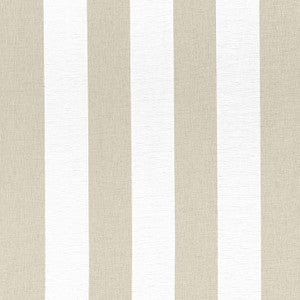 Newport Stripe Jute and White FWW8218 by Thibaut Fabric