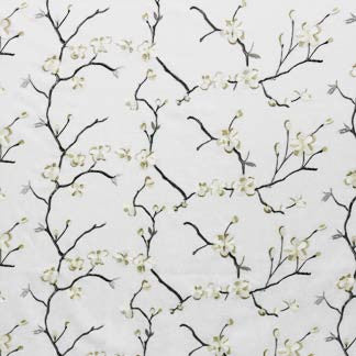 Favorite Ivory 2053911000 by Carole Fabric Exclusive Maybanks 70% Cotton , 30% Polyester INDIA H: 9 1/2"V, 26"H  52" Minimum (See sample for specifics) - Fabric Carolina - Carole Exclusive