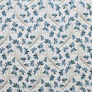 Flaunt Denim 2223511000 by Carole Fabric Exclusive Runabout 71% Polyester, 24% Viscose, 5% Linen TURKEY H: 9-1/2"V, 6-3/4"H  55" Minimum (See sample for specifics) - Fabric Carolina - Carole Exclusive