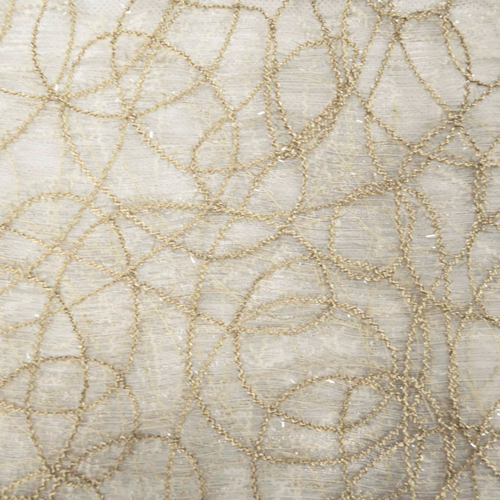 Majestic Flora Gold by Europatex Fabric Majestic Sheers 100% Polyester 11.75" H, 10.63" V 110.00 inches - Fabric Carolina -