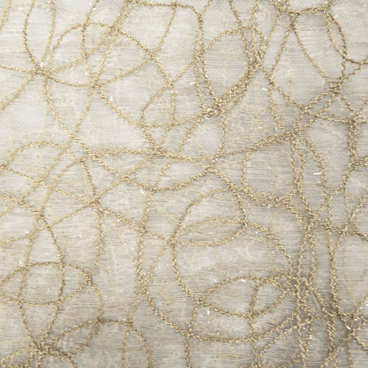 Majestic Flora Gold by Europatex Fabric Majestic Sheers 100% Polyester 11.75" H, 10.63" V 110.00 inches - Fabric Carolina -