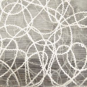 Flora White by Europatex Fabric