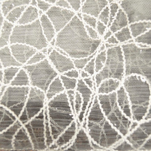 Majestic Flora White by Europatex Fabric