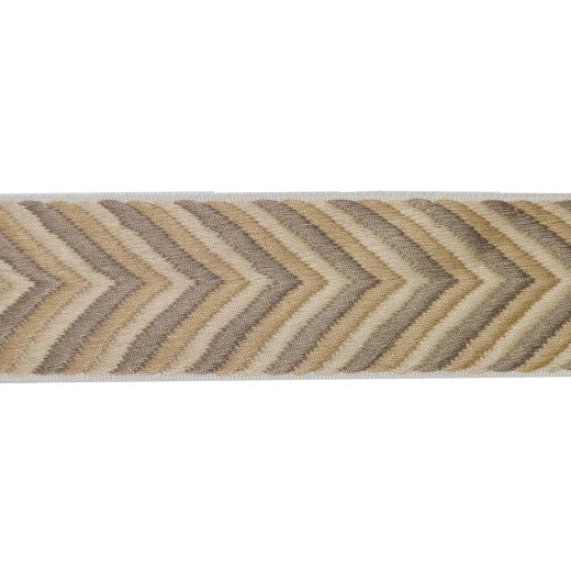 Flounder - Beige by Europatex Designer Fabric Sirenia 50% Viscose / 50% Cotton China See Sample Horizontal: N/A and Vertical: N/A 2.50 inches  - Swanky Fabrics -