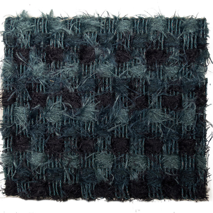 Fuzzy Battleship by Europatex Designer Fabric Fuzzy 47.6% Polyester, 31.7% Cotton, 20.7% Metallic Yarns 3.50 inches - Swanky Fabrics -