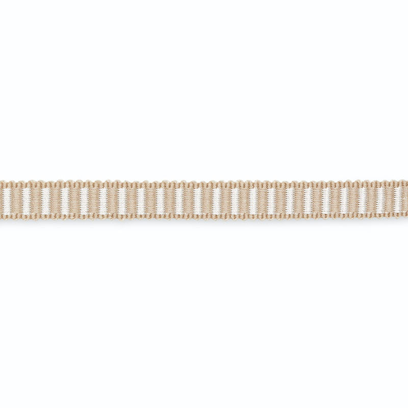 Claudine Rayon Gimp 1/2" Sandstone/White G500-9 by Schumacher Trim SCHUMACHER TRIM PROGRAM See Sample UNITED STATES OF AMERICA TO BE DETERMINED </p><p>Repeat: Horizontal: - and Vertical: - - - Fabric Carolina -