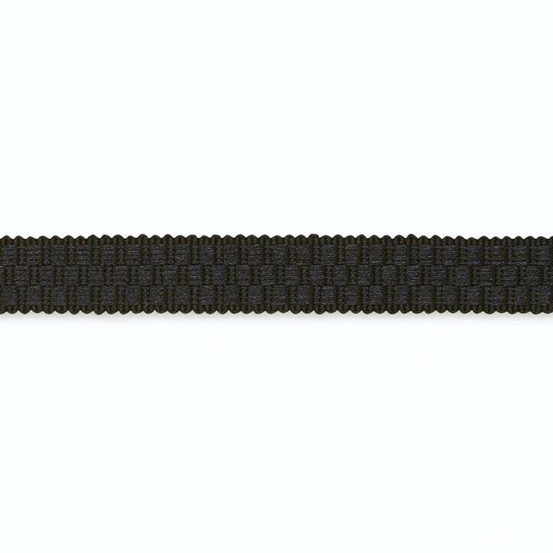 Eleanor Gimp Jet G503-2 by Schumacher Trim SCHUMACHER TRIM PROGRAM See Sample UNITED STATES OF AMERICA TO BE DETERMINED </p><p>Repeat: Horizontal: - and Vertical: - 0 1/2" WIDE (1CM) - Fabric Carolina -