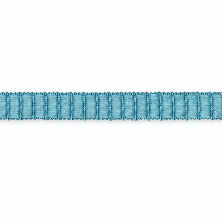 Rene Gimp Azure 1/2" Silk Gimp G510-6 by Schumacher Trim SCHUMACHER TRIM PROGRAM See Sample UNITED STATES OF AMERICA TO BE DETERMINED </p><p>Repeat: Horizontal: - and Vertical: - - - Fabric Carolina -