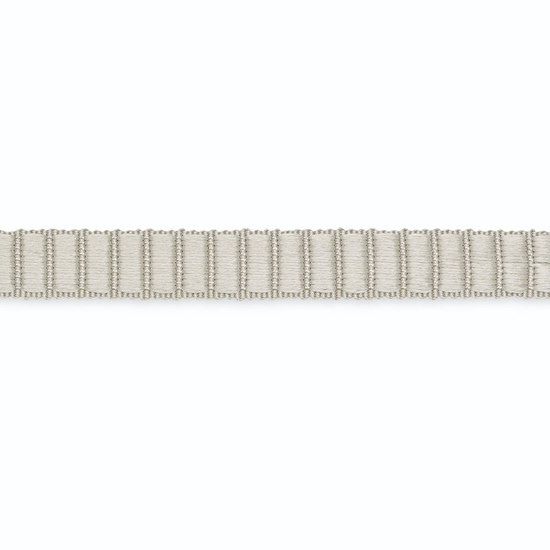 Rene Gimp Silver 1/2" Silk Gimp G510-8 by Schumacher Trim SCHUMACHER TRIM PROGRAM SILK 100% UNITED STATES OF AMERICA </p><p>Repeat: Horizontal: and Vertical: 0 - Fabric Carolina -