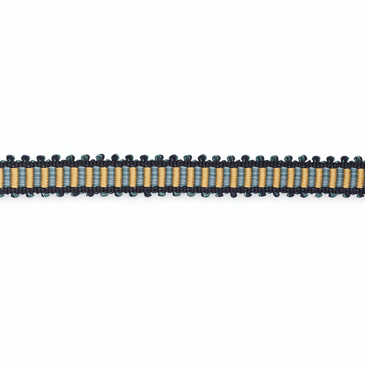 Kim Gimp Slk W/Picot Edge 1/2" Gold/Indigo/Navy G520-3 by Schumacher Trim SCHUMACHER TRIM PROGRAM SILK 100% UNITED STATES OF AMERICA </p><p>Repeat: Horizontal: and Vertical: 0 - Fabric Carolina -