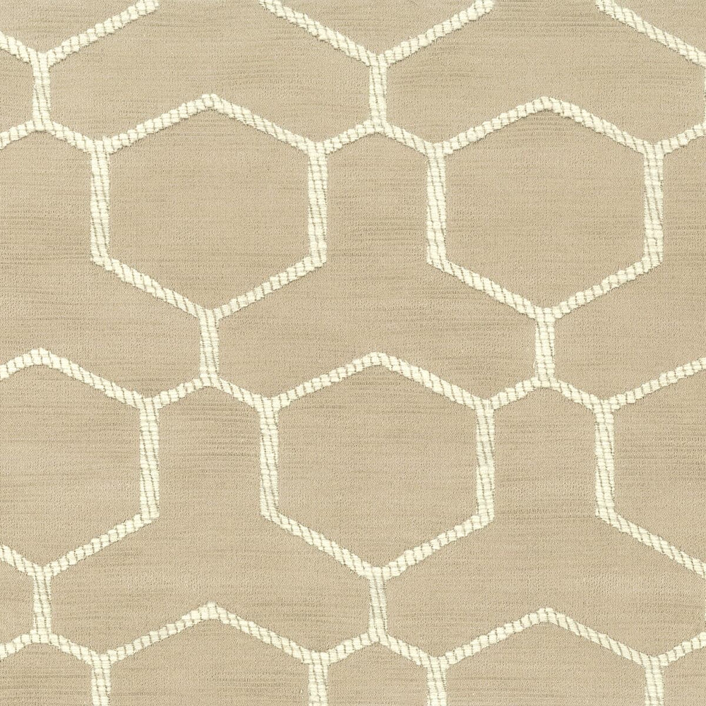 Gainful 4 Jute by Stout Fabric COMFORTABLE LIVING IVORY/SAND 75%COT 25%POL INDIA Horizontal: 3.125 and Vertical: 5.125 57 in - Fabric Carolina -
