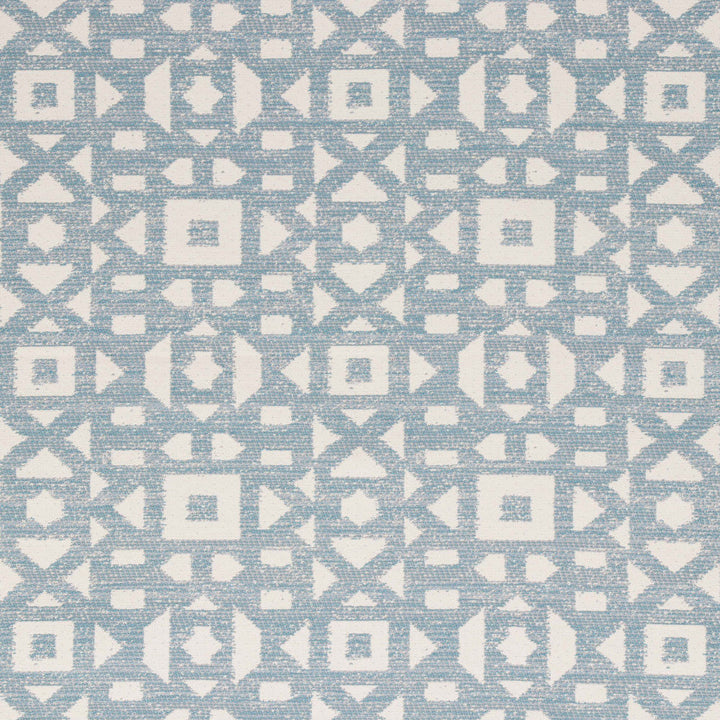 Galloway Cerulean by Bella-Dura Designer Fabric  100% BELLA DURA POLYOLEFIN USA 70000 H: 6.875'' V: 6'' 55''  - Swanky Fabrics -