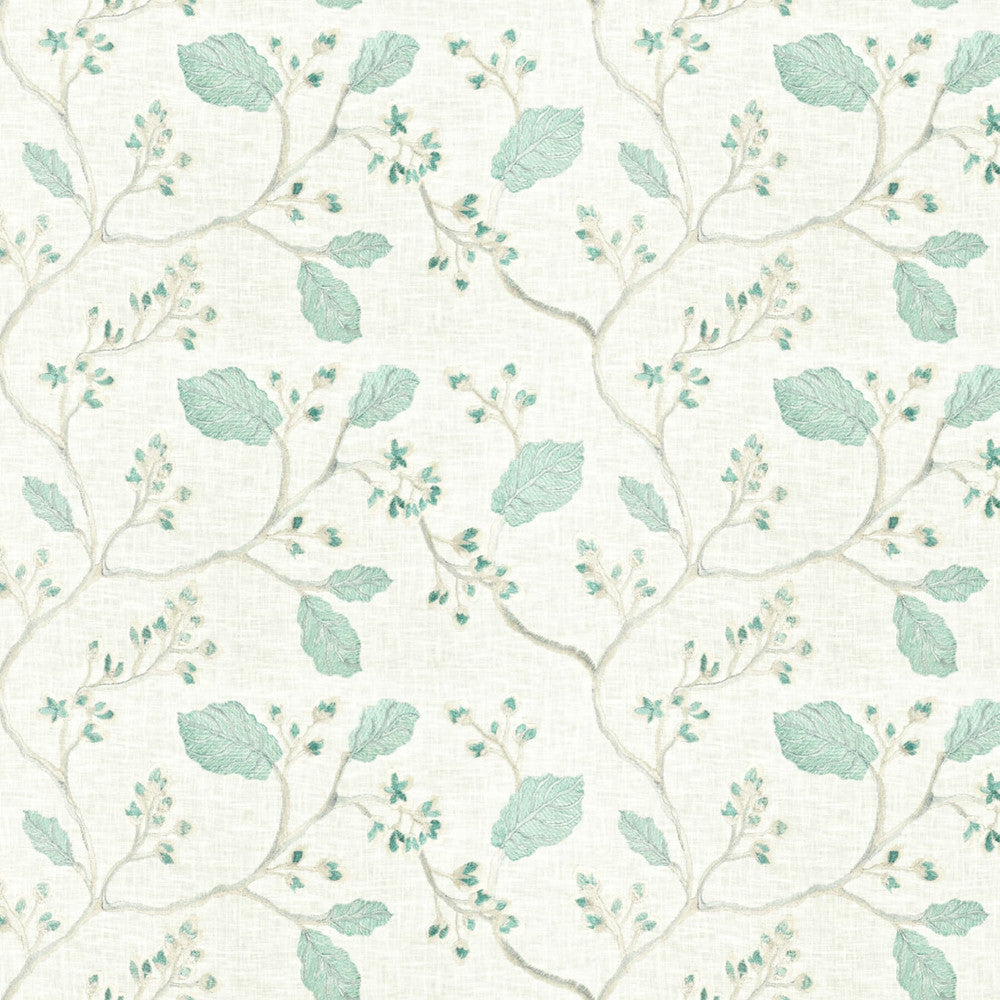 Gammon 1 Seaglass by Stout Fabric COLOR MY WINDOW SPA/SHORELINE 30%COT 70%POL %VEMB INDIA Horizontal: 16.5 and Vertical: 9.25 51.5 in - Fabric Carolina -