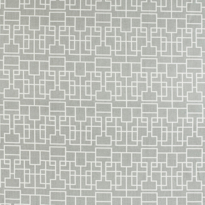 Garden Key Dove by Kravet Design Designer Fabric BARBARA BARRY HOME MIDSUMMER COTTON - 90%;LINEN - 10% United Kingdom - Horizontal: 6.75 and Vertical: 6.96 54 - Swanky Fabrics -