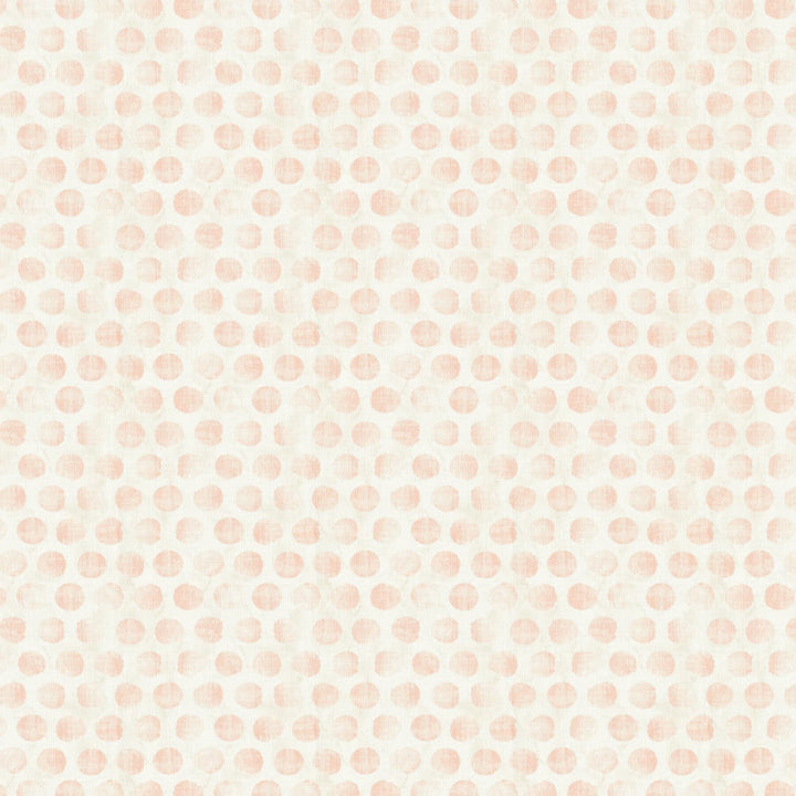 Garfield 1 Peony by Stout Designer Fabric COMFORTABLE LIVING BLUSH/GINGER 100%COT CHINA Horizontal: 13.500 and Vertical: 13.500 54 in - Swanky Fabrics -