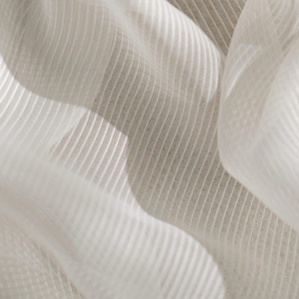 Celestial Garibaldi Blanc by Europatex Fabric Celestial 100% Polyester 0.125" V 125.00 inches - Fabric Carolina -