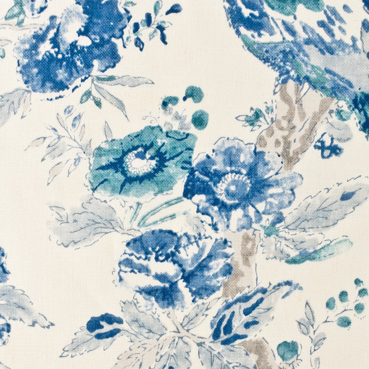 Garland 1 Bluebird by Stout Fabric Stout Fabric Garland 1 BluebirdFabric COMFORTABLE LIVING BREEZE/INDIGO 100%LIN CHINA </p><p>Repeat: H: 27.000, V: 36.000 54 in - Fabric Carolina -