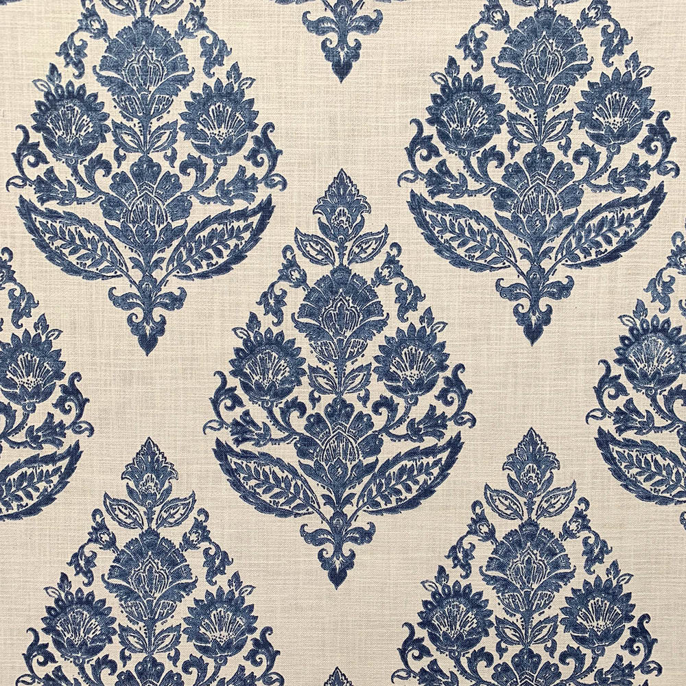 Gavito Blue by Magnolia Designer Fabric - 100% Ctn Pakistan 27000 Horizontal: 13.5 and Vertical: 17.5 54" - Swanky Fabrics -