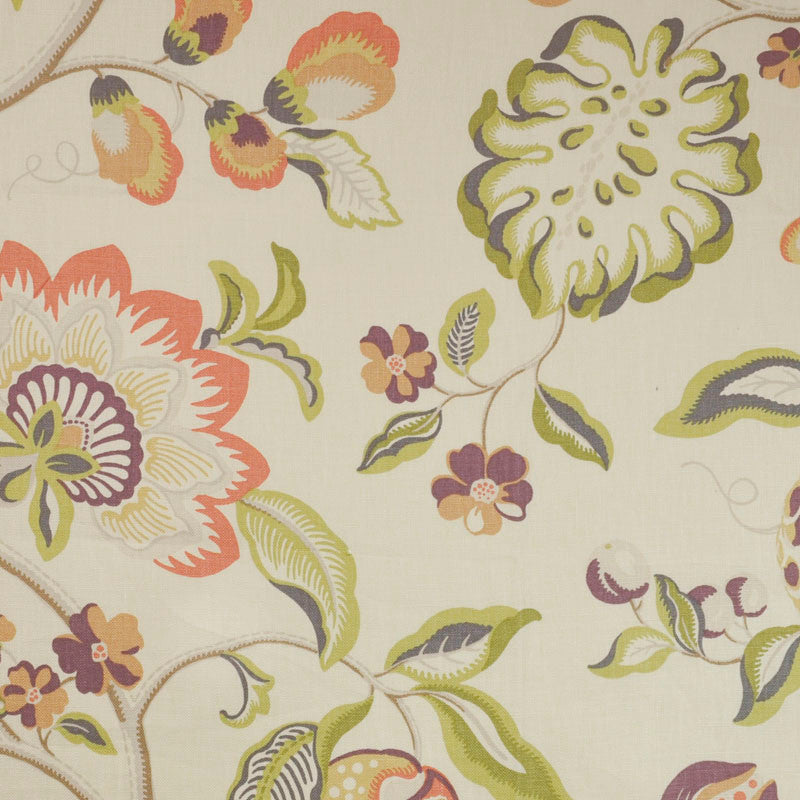 Garden Spot # 510 Cream by Maxwell Fabric 100% LINEN CHINA </p><p>Repeat: Horizontal: H-27 and Vertical: V-25.3 54" - Fabric Carolina -