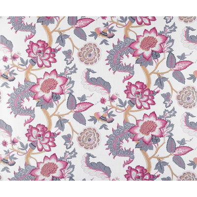 Laidi Rosa/Gris by Gaston Y Daniela Fabric LORENZO CASTILLO VISCOSE - 67%;LINEN - 33% Spain LIGHT Horizontal: 54.25 and Vertical: 22.875 54.25 - Fabric Carolina -